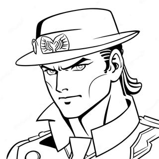 Jotaro Kujo I Aktion Farglaggningssida 20322-18883