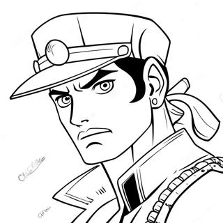 Jotaro Kujo I Aktion Farglaggningssida 20322-18884