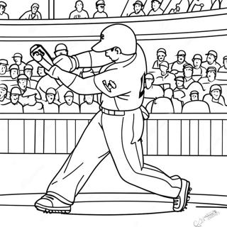 Chicago Cubs Spelare Slar En Homerun Malarbild 20342-18897