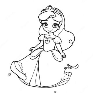 Bedarande Disney Prinsess Valentins Malarbild 2052-1686