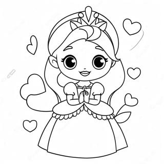 Bedarande Disney Prinsess Valentins Malarbild 2052-1687