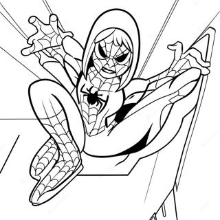 Gwen Stacy I Spider Man Kostym Farglaggningssida 21023-19435