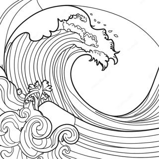 Massiv Tsunami Vag Farglaggningssida 21033-19441