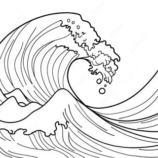 Massiv Tsunami Vag Farglaggningssida 21033-19442