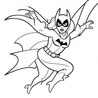 Batgirl I Aktion Farglaggningssida 21083-19478