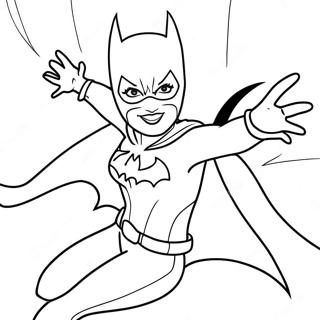 Batgirl I Aktion Farglaggningssida 21083-19479