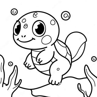 Sot Squirtle Simmande Malarbild 2112-1736