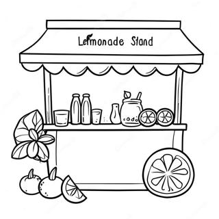 Uppfriskande Lemonadstand Farglaggningssida 21203-19574