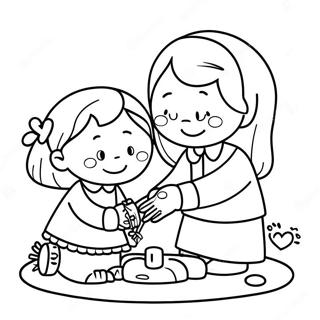 Hjartevarmande Vanlighetsaktiviteter Farglaggningssida 21473-19936