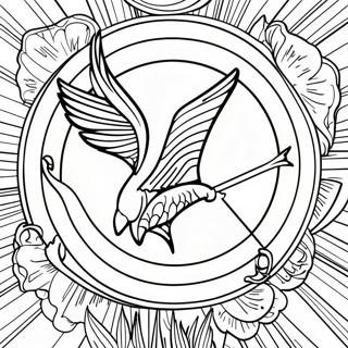 Hunger Games Logotyp Malarbild 21562-19860