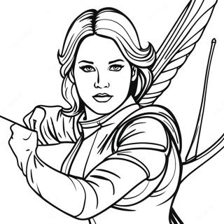 Katniss Everdeen I Aktion Malarbild 21563-19861