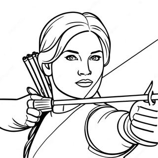 Katniss Everdeen I Aktion Malarbild 21563-19863