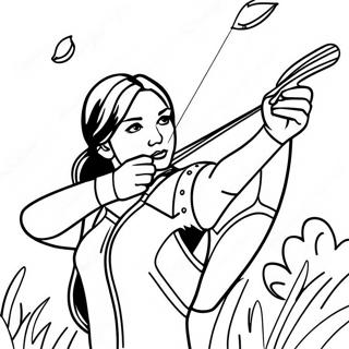 Katniss Everdeen I Aktion Malarbild 21563-19864