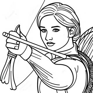 Katniss Everdeen I Aktion Malarbild 21563-20007