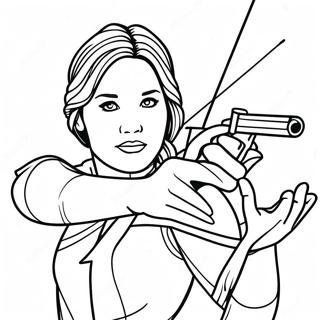 Katniss Everdeen I Aktion Malarbild 21563 20008