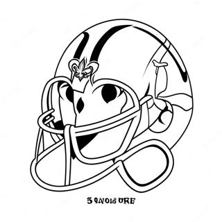 New Orleans Saints Maskot Farglaggningssida 21833-20221