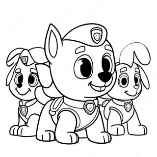 Paw Patrol Påsk Målarbilder