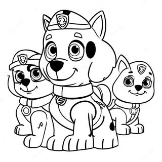 Charmiga Paw Patrol Karaktarer Pask Malarbild 21873-20253