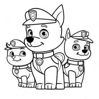 Charmiga Paw Patrol Karaktarer Pask Malarbild 21873-20255