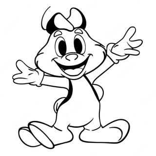 Yakko Warner I En Rolig Pose Malarbild 21893-20269