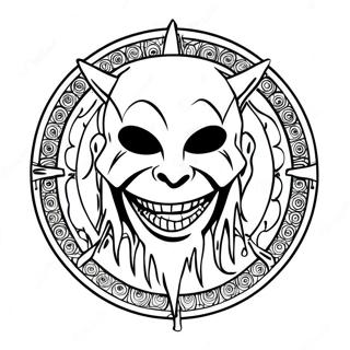 Slipknot Logotyp Farglaggningssida 21922-20290