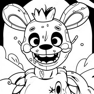 Skrammande Springtrap Fnaf Malarbild 22164-20479