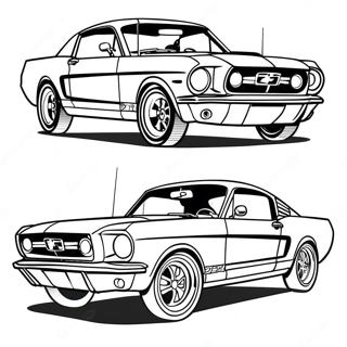 Ford Mustang Klassisk Bil Farglaggningssida 22873-21036