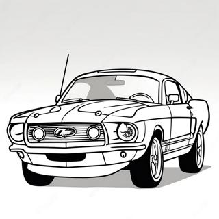 Ford Mustang Racingbil Farglaggningssida 22874-21038