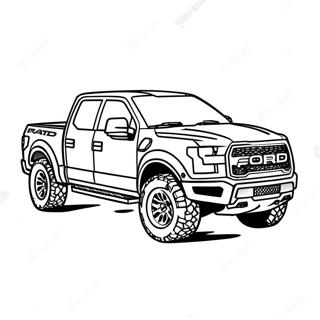 Ford Raptor Off Road Malarbild 23003-21140