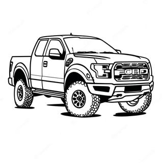 Ford Raptor I Aktion Malarbild 23004-21144