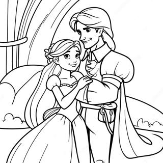 Rapunzel Och Flynn Målarbilder