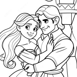 Rapunzel Och Flynn Malarbild 23423-21474