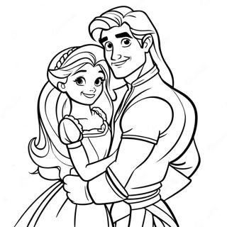 Rapunzel Och Flynn Malarbild 23423-21475