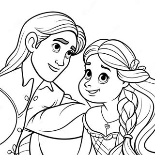 Rapunzel Och Flynn Malarbild 23423-21476