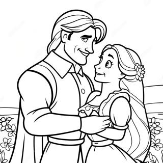 Rapunzel Och Flynn Malarbild 23423-21647