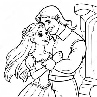 Rapunzel Och Flynn Malarbild 23423-21648