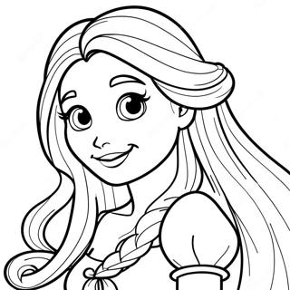 Rapunzel Med Langt Har Malarbild 23424-21480