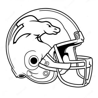 Broncos Logotyp Malarbild 23463-21507