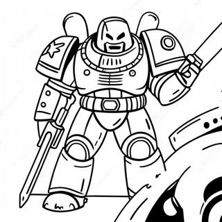 Space Marine Stridsrustning Malarbild 23504-21542