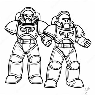 Space Marine Stridsrustning Malarbild 23504-21543