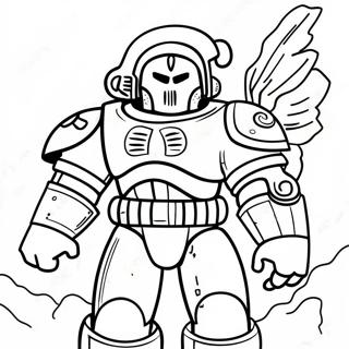 Space Marine Stridsrustning Malarbild 23504-21713