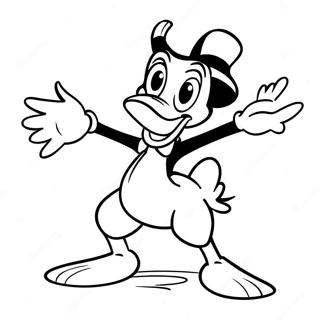 Daffy Duck I En Tokig Pose Malarbild 23814-21963