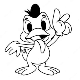 Daffy Duck I En Tokig Pose Malarbild 23814-21964