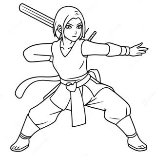 Sakura Haruno I Stridsstallning Malarbild 23964-22081