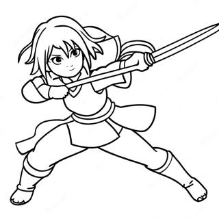 Sakura Haruno I Stridsstallning Malarbild 23964-22084