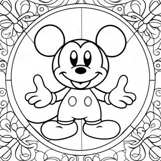 Mickey Mouse Fonstermalarbild 24545-22537