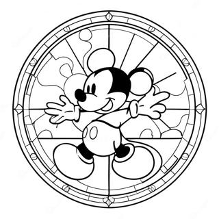 Mickey Mouse Fonstermalarbild 24545-22539