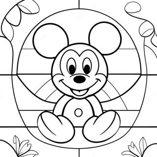 Mickey Mouse Fonstermalarbild 24545-22540