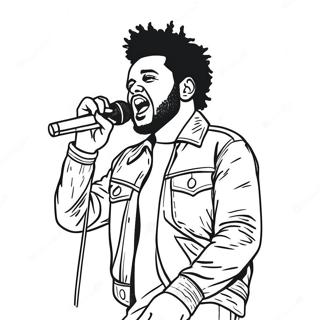 The Weeknd Upptrader Pa Scen Farglaggningssida 24806-22740