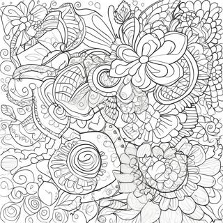 Charmiga Virkade Monster Farglaggningssida 25436 23432